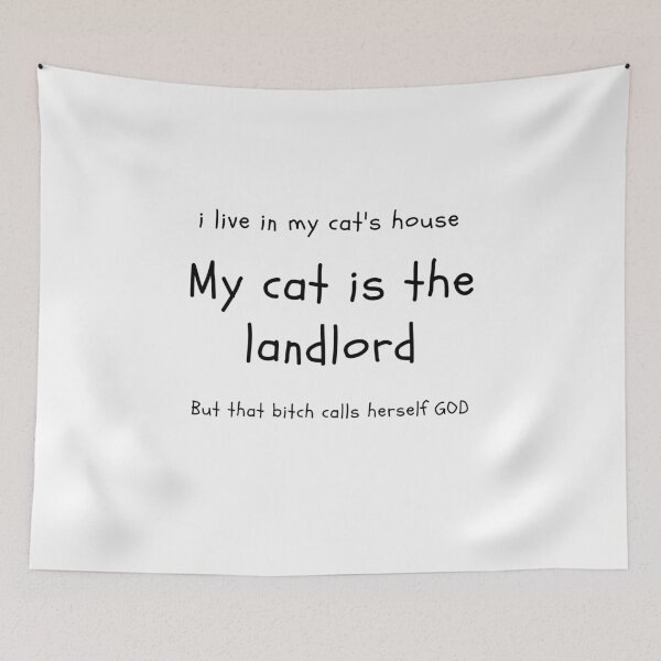 Item preview, My cat is the landlord designed and sold by PIKABOOO.