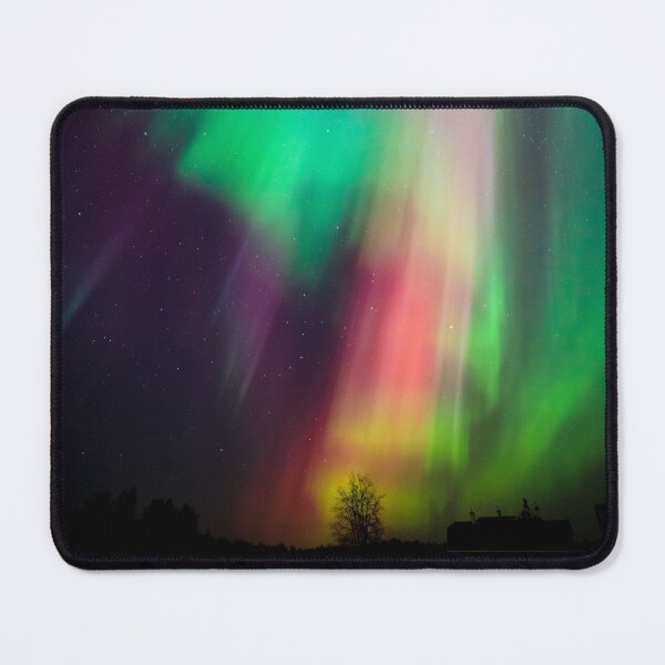 Item preview, Beautiful multicolored northern lights in Finland designed and sold by Juhku.