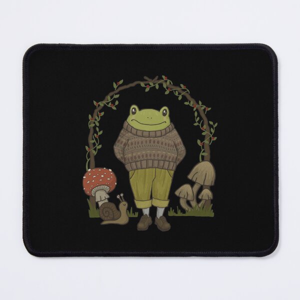 Item preview, Goblincore Toad in Hipster: Dark Academia Frog in Vintage Sweater Embodying Cottagecore, Emo Grunge Fairycore Aesthetics, and Psychedelic Fantasy Garden designed and sold by MinistryOfFrogs.