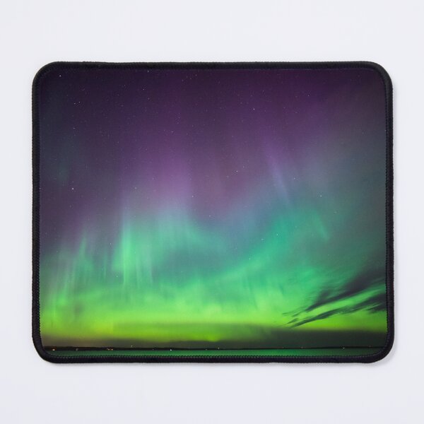 Item preview, Beautiful northern lights over lake in Finland designed and sold by Juhku.