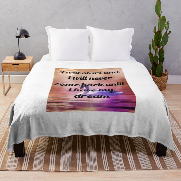 Item preview, I Will Start And I Will Never Come Back Until I Have My Dream Best Motivational Quote Gift designed and sold by medbdj.