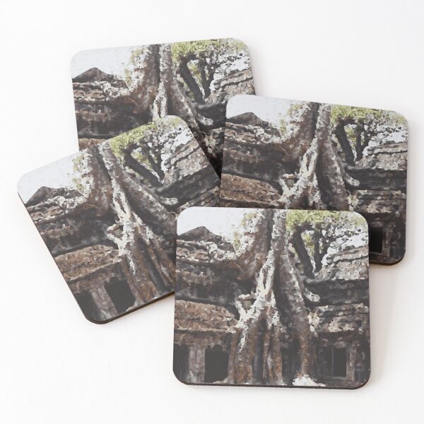 Item preview, CAMBODIA Siem Reap Ta Prohm Temple Horizontal designed and sold by VoyageVectors.