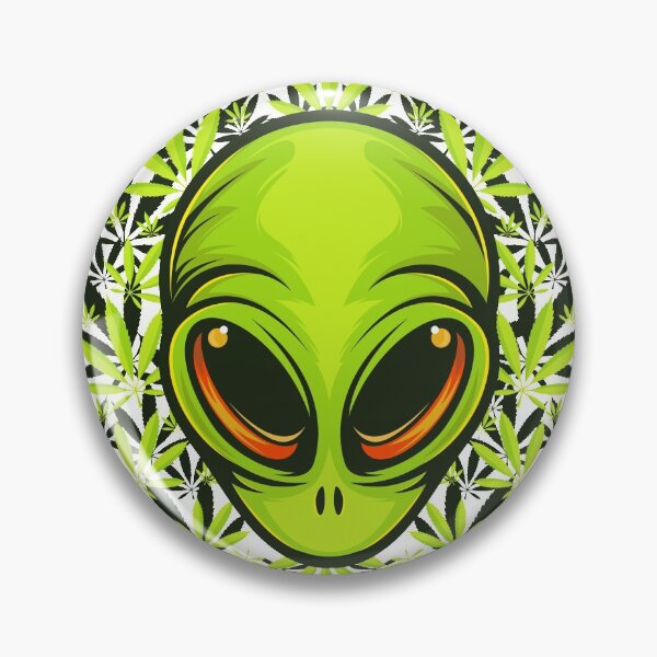 Item preview, Alien Face with Cannabis Classic T-Shirt designed and sold by SLSandaruwan.