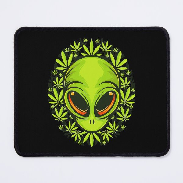 Item preview, Alien Face with Cannabis Classic T-Shirt designed and sold by SLSandaruwan.