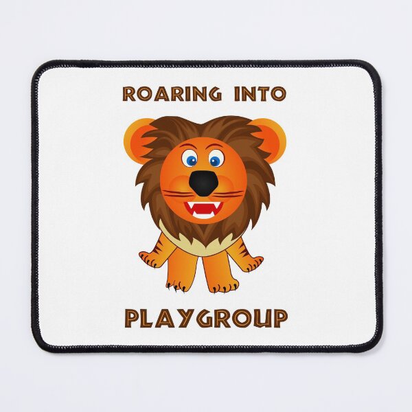 Item preview, Roaring Into Playgroup (Cartoon Lion) designed and sold by TimespunThreads.