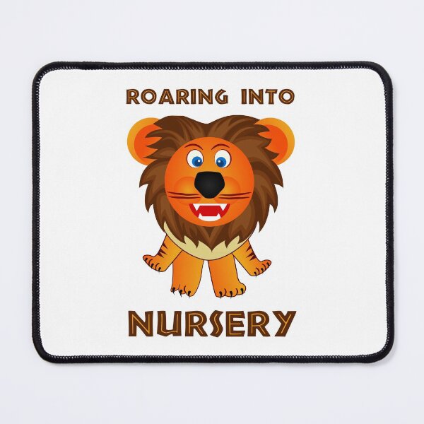 Item preview, Roaring Into Nursery (Cartoon Lion) designed and sold by TimespunThreads.