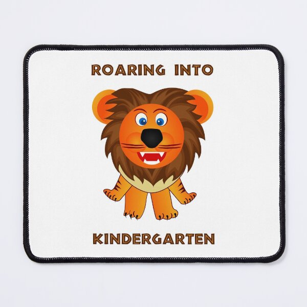 Item preview, Roaring Into Kindergarten (Cartoon Lion) designed and sold by TimespunThreads.