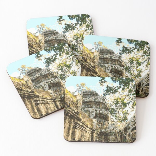 Item preview, CAMBODIA Siem Reap Angkor Thom Temple Tree designed and sold by VoyageVectors.