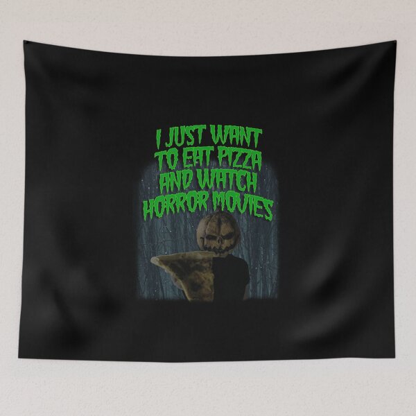 Item preview, I Just Want To Eat Pizza And Watch Horror Movies designed and sold by Your Favorite Shop.
