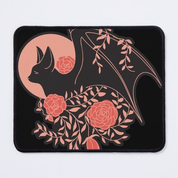 Item preview, Bat & Flowers (Red/Black) designed and sold by ninebats.