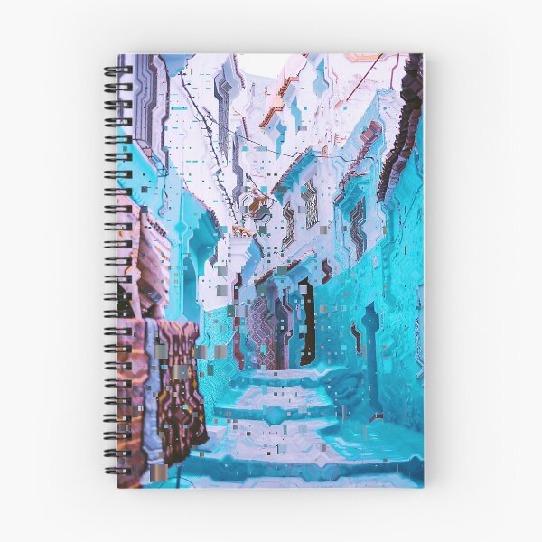 Item preview, Morocco Blue and White Alley Glitch Art designed and sold by glitchhub.