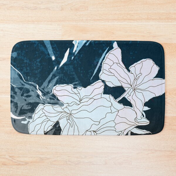Item preview, Abstract blue and brown flora designed and sold by jeanyun48.