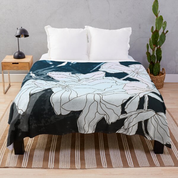 Item preview, Abstract blue and brown flora designed and sold by jeanyun48.