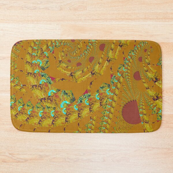 Item preview, "Reneaux (Ochre)" V.2- Psychedelic Wave Pattern by The Raumier  designed and sold by N-W-T-S-I-O.