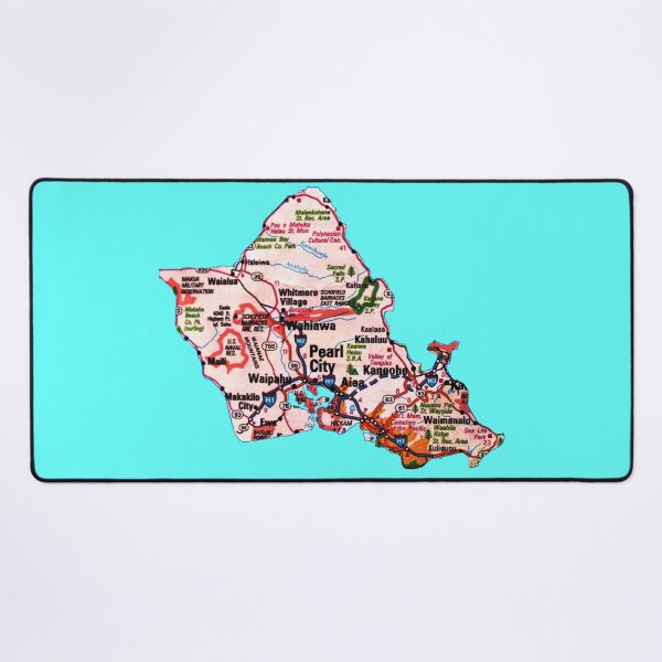 Item preview, Oahu Roadmap designed and sold by Havocgirl.