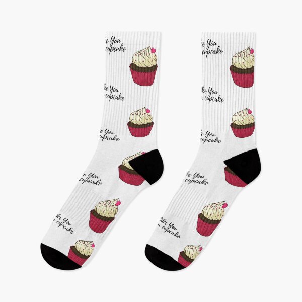Artikelvorschau, Ich mag dich, wenn du einen Cupcake hast (schwarzer Text) – Cupcake-Liebhaber (Schokoladen-Cupcake zum Valentinstag) entworfen und verkauft von CaitU.