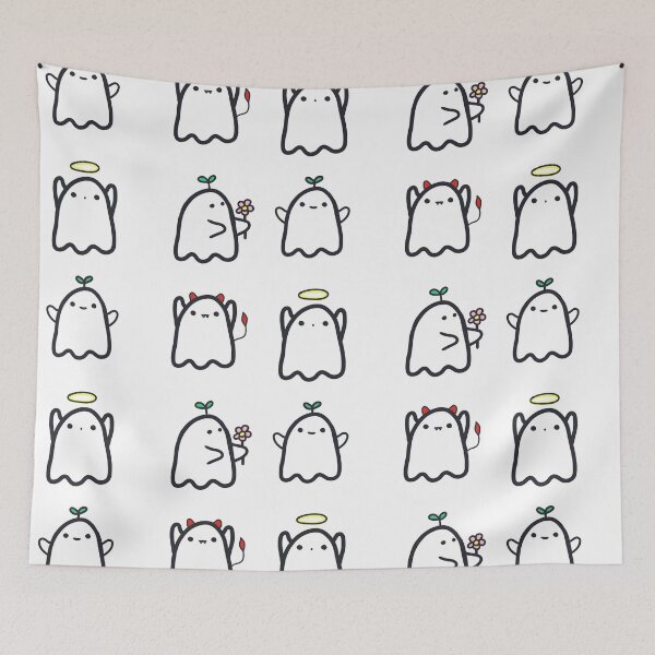 Artikelvorschau, cute four ghost stickerpack entworfen und verkauft von moonbean-art.