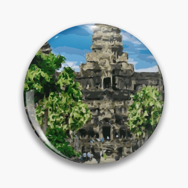 Item preview, CAMBODIA Siem Reap Ankor Wat Front designed and sold by VoyageVectors.