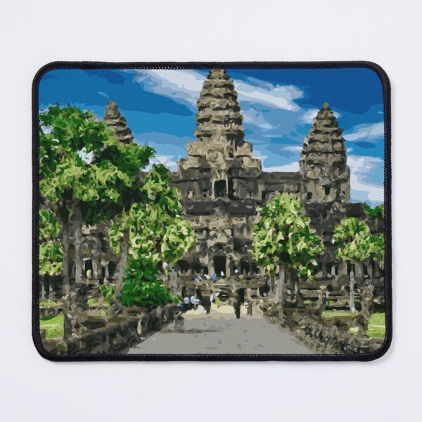 Item preview, CAMBODIA Siem Reap Ankor Wat Front designed and sold by VoyageVectors.