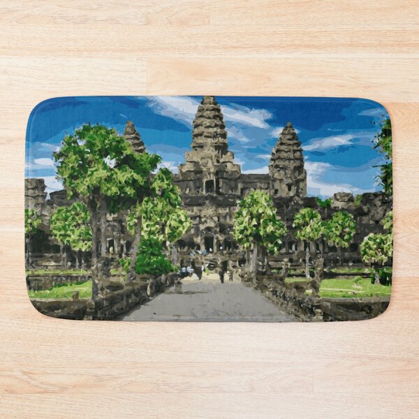 Item preview, CAMBODIA Siem Reap Ankor Wat Front designed and sold by VoyageVectors.