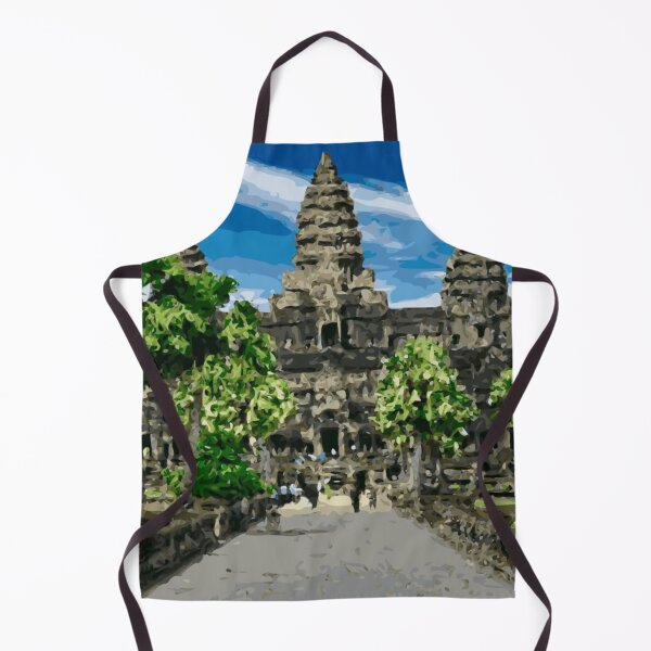Item preview, CAMBODIA Siem Reap Ankor Wat Front designed and sold by VoyageVectors.