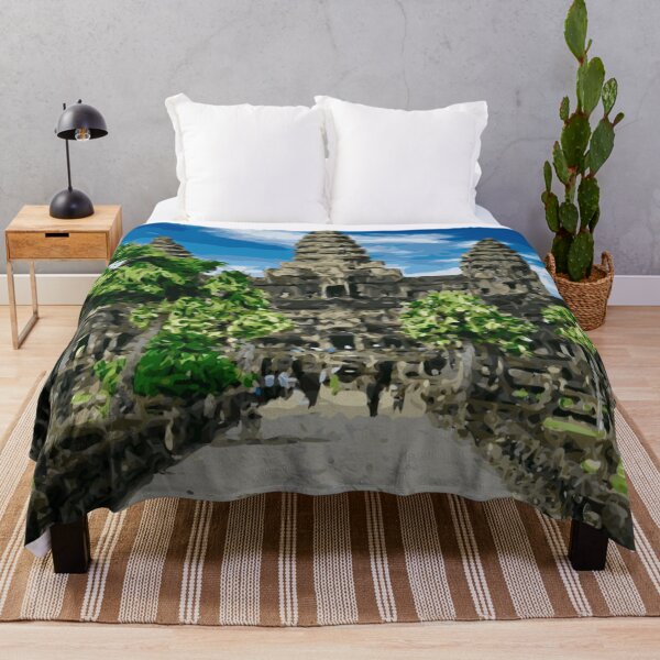 Item preview, CAMBODIA Siem Reap Ankor Wat Front designed and sold by VoyageVectors.
