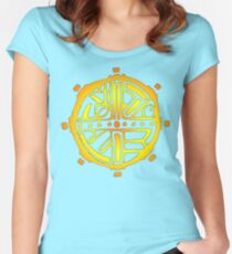 Tribal Circle Sun Women's Fitted Scoop T-Shirt