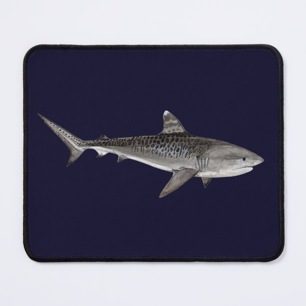 Item preview, TIGER SHARK-Galeocerdo cuvier (navy blue) designed and sold by BEATRIZ ABAITUA.