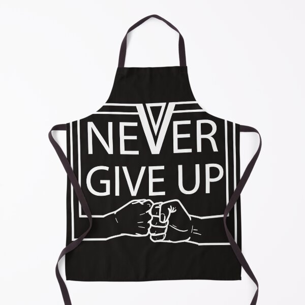 Item preview, never give up motivational thoughts designed and sold by designsmaster99.