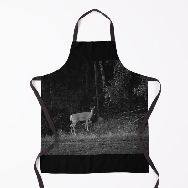 Item preview, Is there a danger or not. White-tailed deer bw designed and sold by Jouko Lehto Photography.