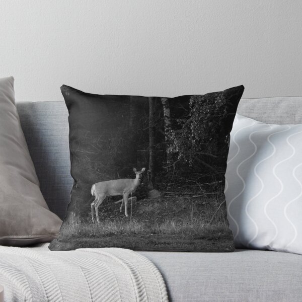 Item preview, Is there a danger or not. White-tailed deer bw designed and sold by Jouko Lehto Photography.