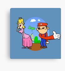 Princess Peach is in da' castle! Canvas Print