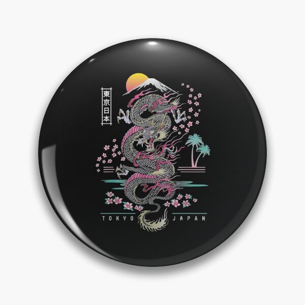 Item preview, Japanese Tokyo Dragon Asian inspired Neon retro 80’s style designed and sold by TERRYCOXSHOP.