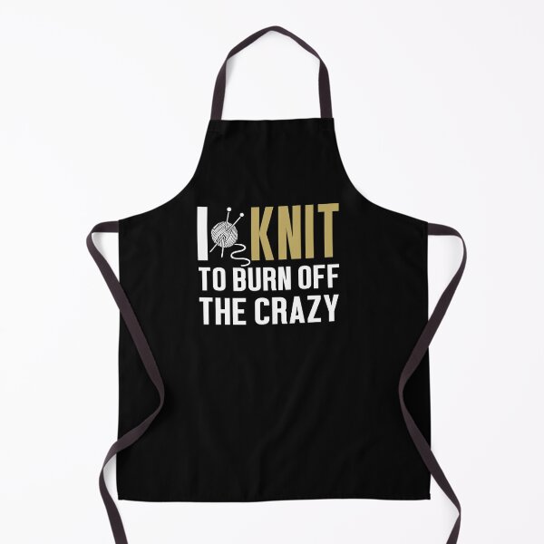 Item preview, I Knit To Burn Off The Crazy designed and sold by clickmostro.