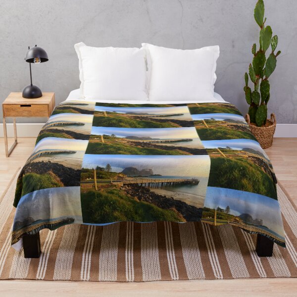 Item preview, A long wharf or pier over a body of water on Lord Howe Island	 designed and sold by Geoff Wols.
