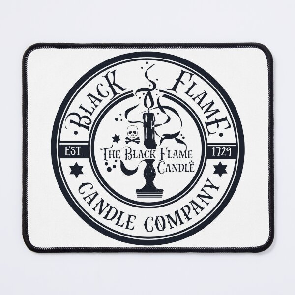 Item preview, The Black Flame Candle Co, Halloween, Who Lit The Black Flame? designed and sold by UnicornFlamingo.