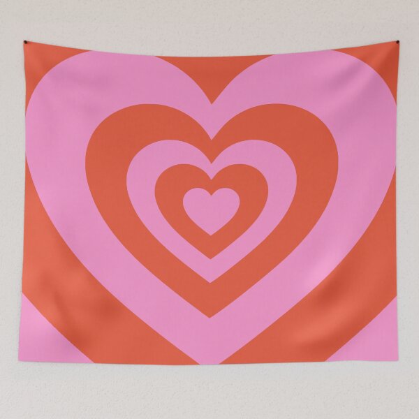 Item preview, Pink and Red Beating Hearts Hypnotic Pattern designed and sold by cadinera.