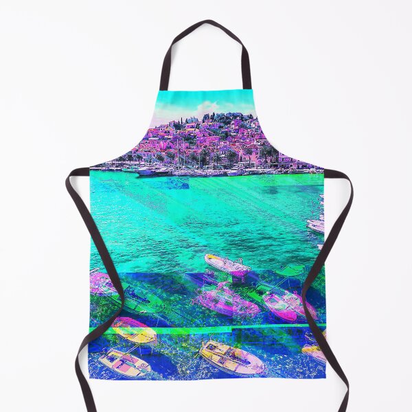 Item preview, Croatia Island Dock Glitch Art designed and sold by glitchhub.