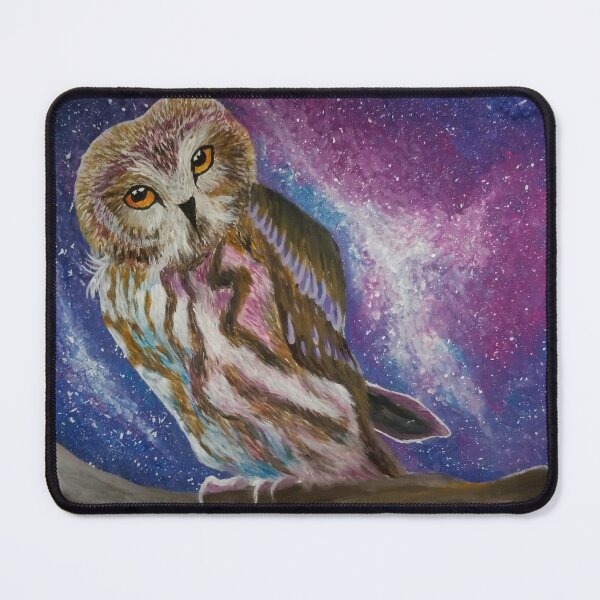 Item preview, Owl keeping watch on a starry night designed and sold by Sophieart70.