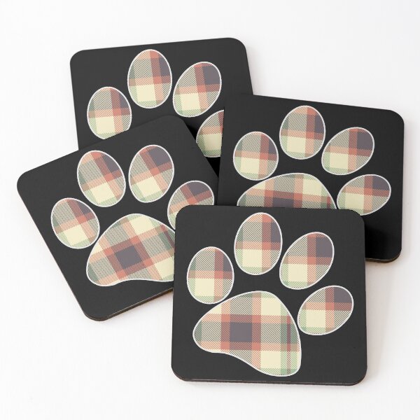 Item preview, Plaid Dog Paw Print designed and sold by MarkTees.