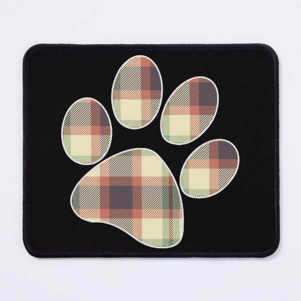Item preview, Plaid Dog Paw Print designed and sold by MarkTees.