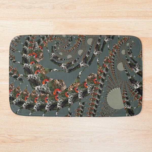 Item preview, "Reneaux (Gray w/ earth tones)" V.3- Psychedelic Wave Pattern by The Raumier  designed and sold by N-W-T-S-I-O.