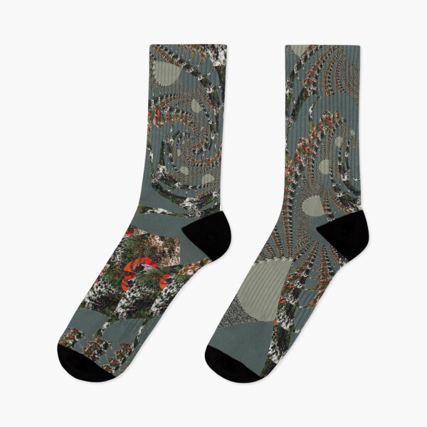 Item preview, "Reneaux (Gray w/ earth tones)" V.3- Psychedelic Wave Pattern by The Raumier  designed and sold by N-W-T-S-I-O.