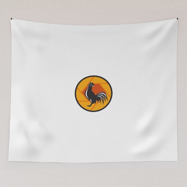 Item preview, Rooster Crowing Shutter Circle Retro designed and sold by patrimonio.