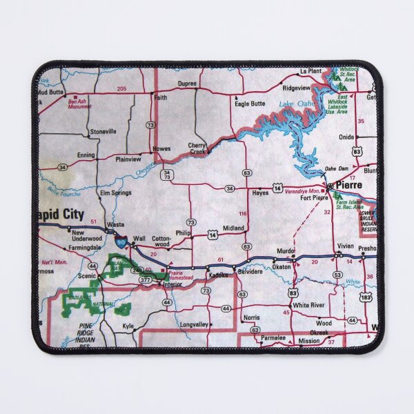 Item preview, South Dakota Roadmap designed and sold by Havocgirl.