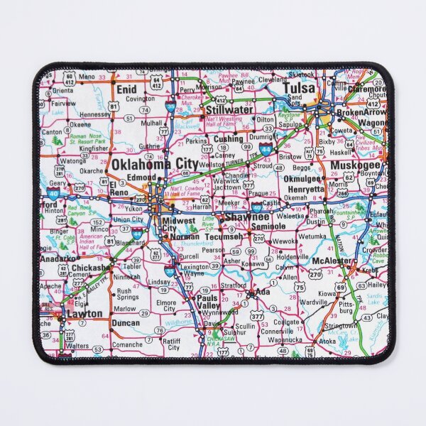 Item preview, Oklahoma Roadmap designed and sold by Havocgirl.