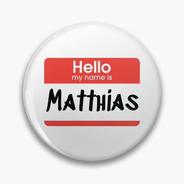 Item preview,  Hello my name is Matthias 863 design designed and sold by YOStudios.