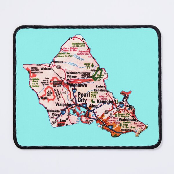 Item preview, Oahu Roadmap designed and sold by Havocgirl.