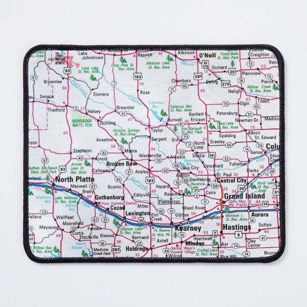 Item preview, Nebraska Roadmap designed and sold by Havocgirl.