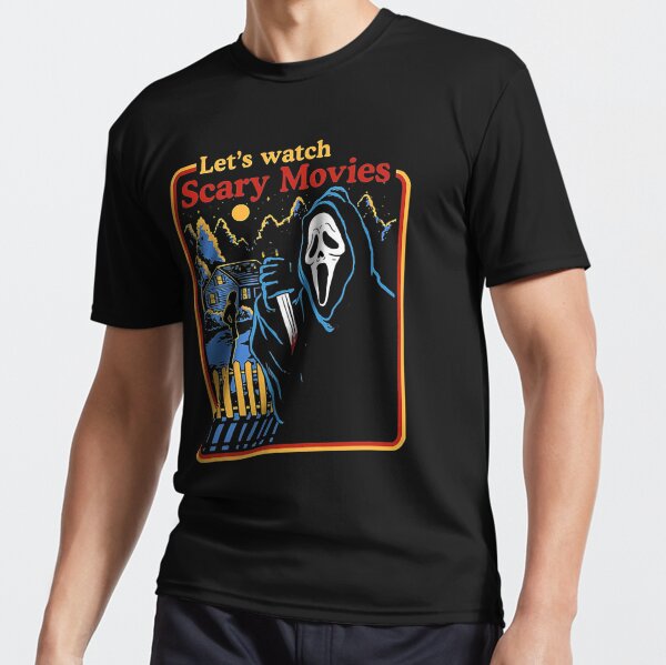 Lets Watch Scary Movies Scream Horror Active T-Shirt